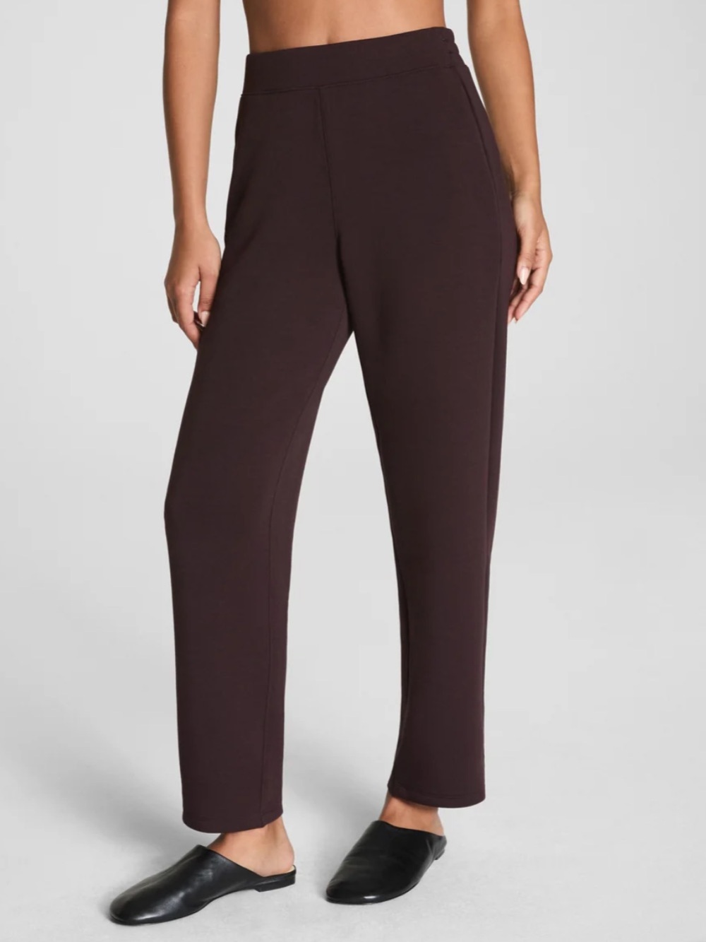 SPANX AirEssentials® Slim Straight Pant in Truffle Brown